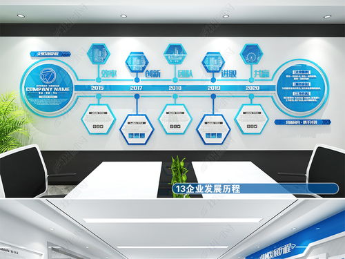 藍色科技感企業展廳與辦公空間一體化設計方案 賦能企業文化與未來愿景
